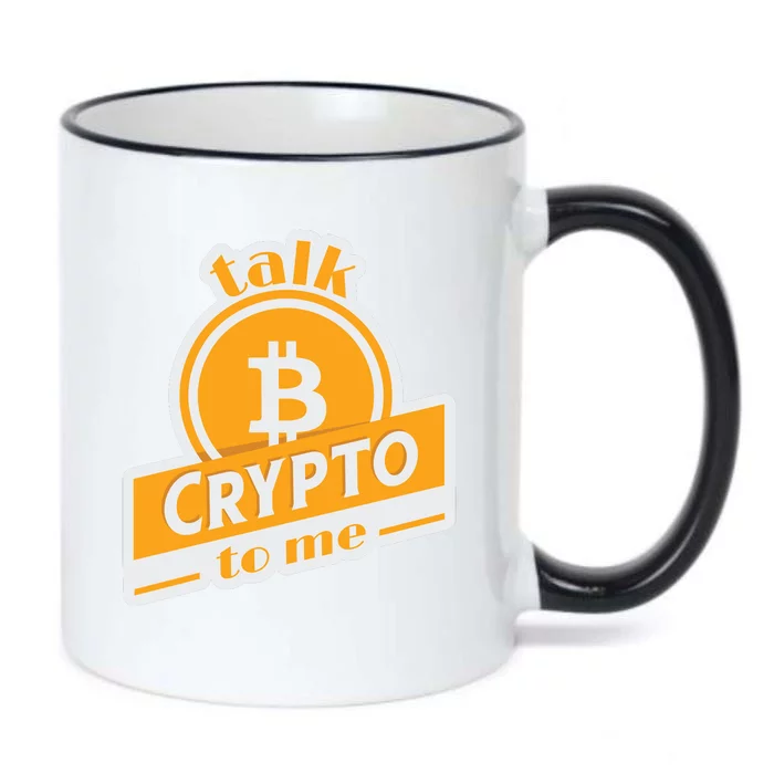 Talk Crypto To Me Bitcoin Black Color Changing Mug