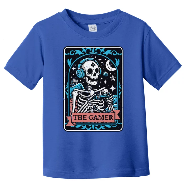 Tarot Card The Gamer Occult Funny Graphic Video Games Gift Toddler T-Shirt