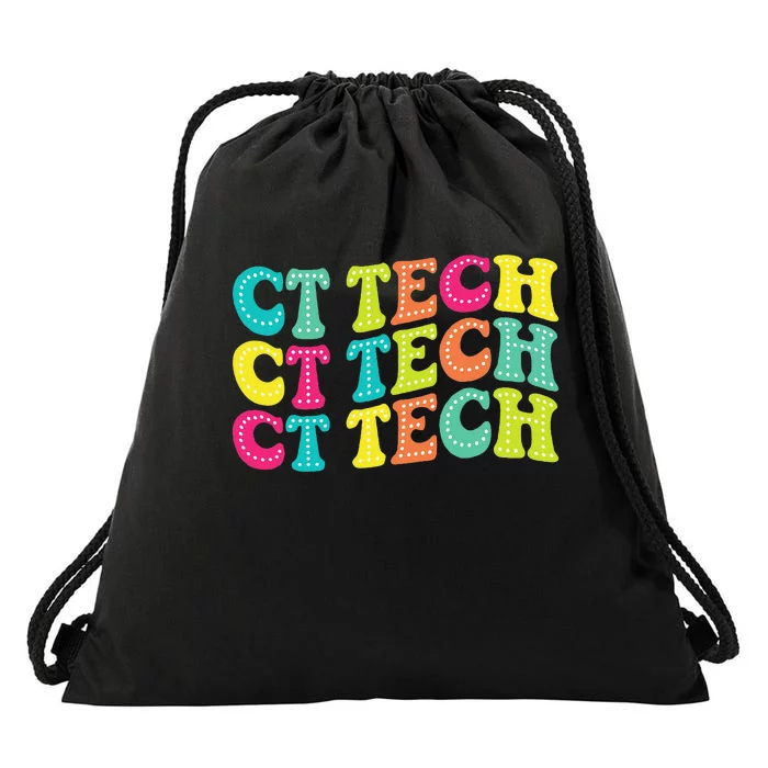 Technologist Ct Technologist Ct Tech Computed Tomography Drawstring Bag