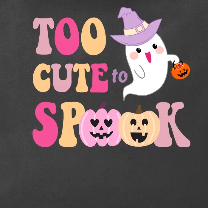 Too Cute To Spook Halloween Groovy Ghost Zip Tote Bag