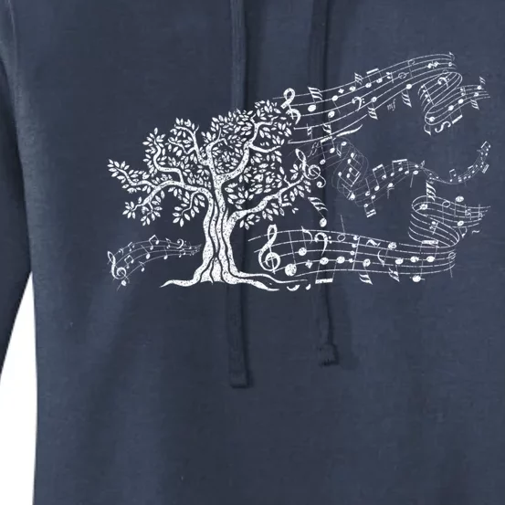 Treble Clef Tree Music Gift Women's Pullover Hoodie