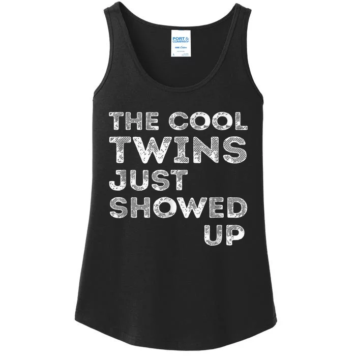 The Cool Twins Just Showed Up Funny Twins Ladies Essential Tank