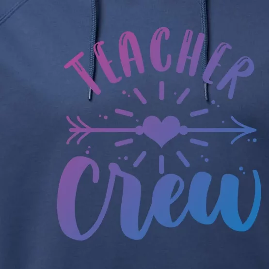 Teacher Crew Teacher Preschool Teacher Gift Performance Fleece Hoodie