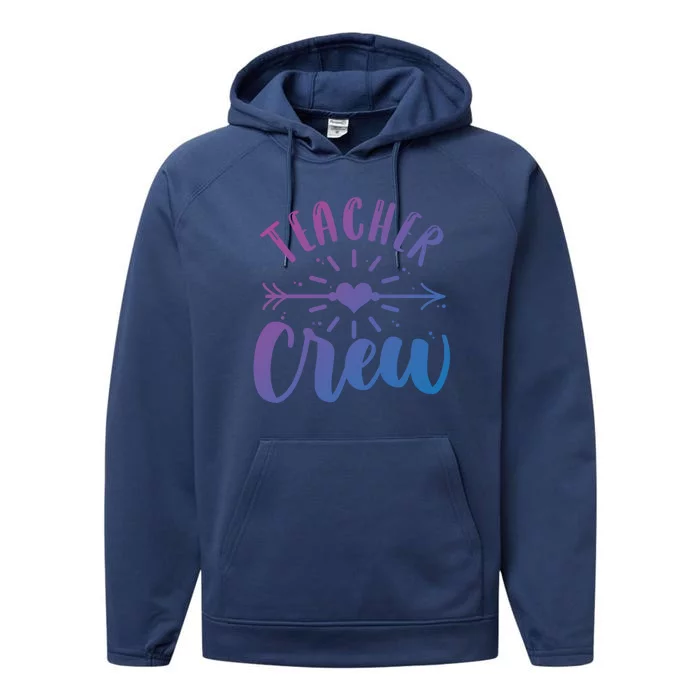 Teacher Crew Teacher Preschool Teacher Gift Performance Fleece Hoodie