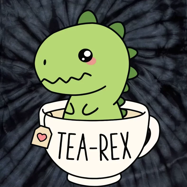 TeaRex Cute TRex Dinosaur Kawaii Funny Dino Pun Tie-Dye T-Shirt