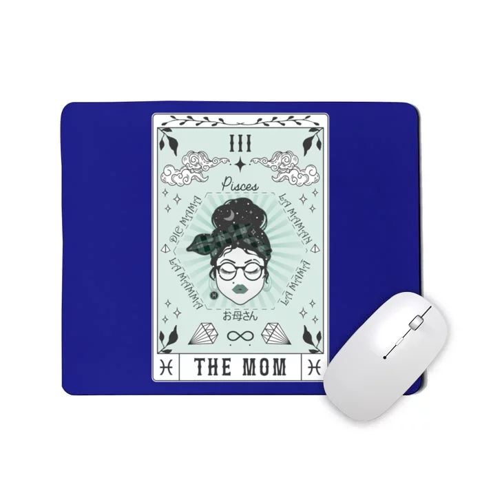 Tarot Card The Mom Pisces Zodiac Birthday Celestial Gift Mousepad