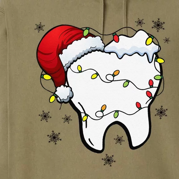 Teeth Christmas Tooth Dentist Dental Assistant Dentistry Premium Hoodie