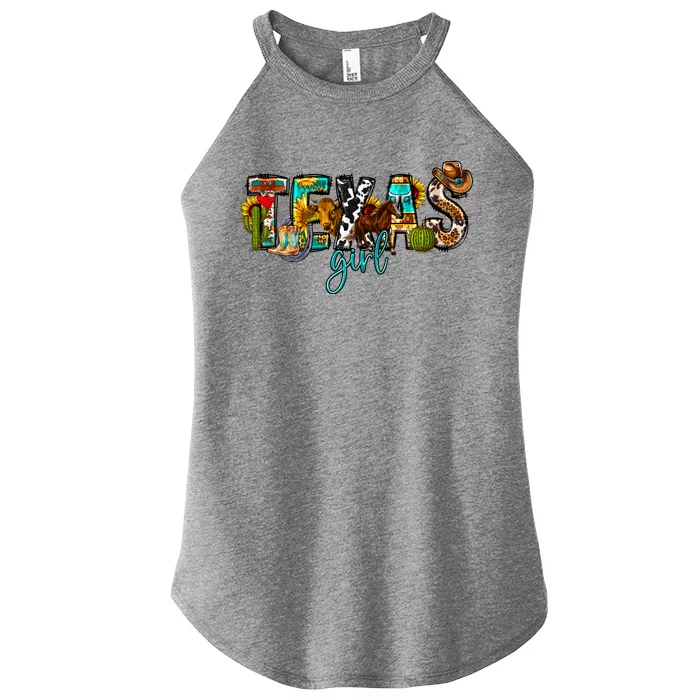 Texas Cowgirl Women’s Perfect Tri Rocker Tank