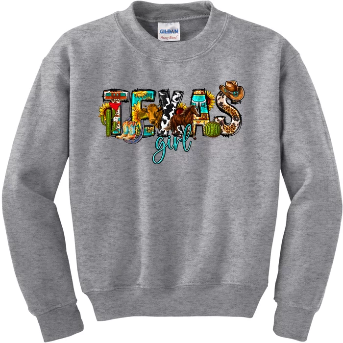 Texas Cowgirl Kids Sweatshirt