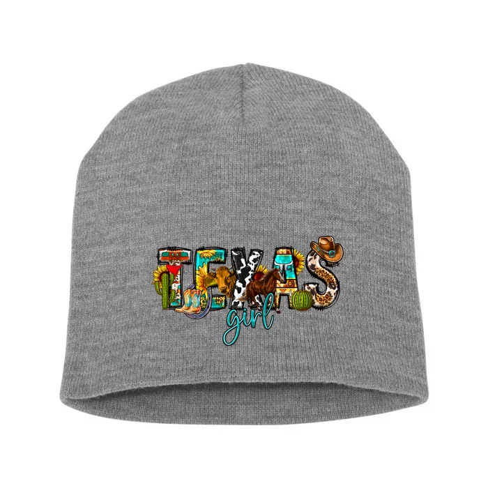 Texas Cowgirl Short Acrylic Beanie