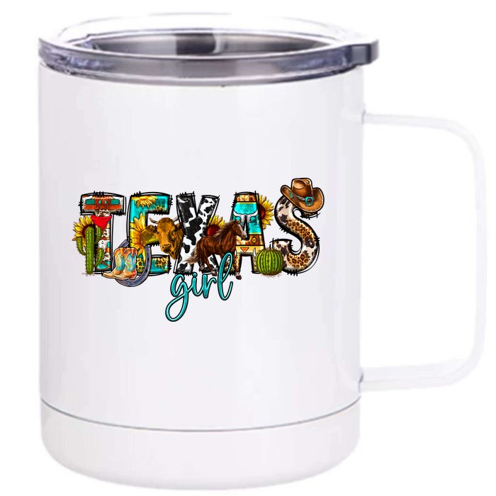 Texas Cowgirl Front & Back 12oz Stainless Steel Tumbler Cup