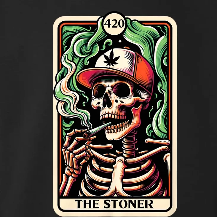 Tarot Card The Stoner Weed Lover Skeleton Cannabis 420 Toddler Hoodie