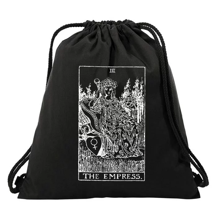 Tarot Card The Empress Drawstring Bag