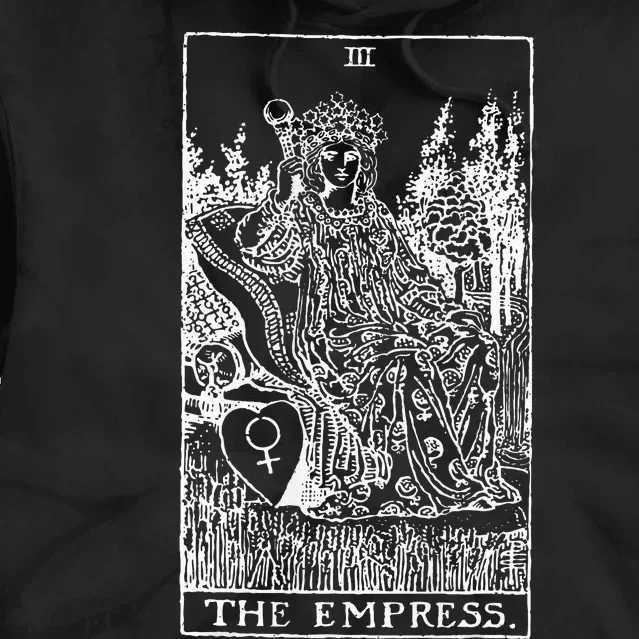 Tarot Card The Empress Tie Dye Hoodie