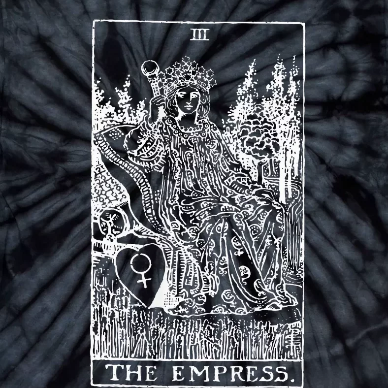 Tarot Card The Empress Tie-Dye T-Shirt