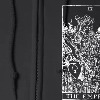 Tarot Card The Empress Full Zip Hoodie