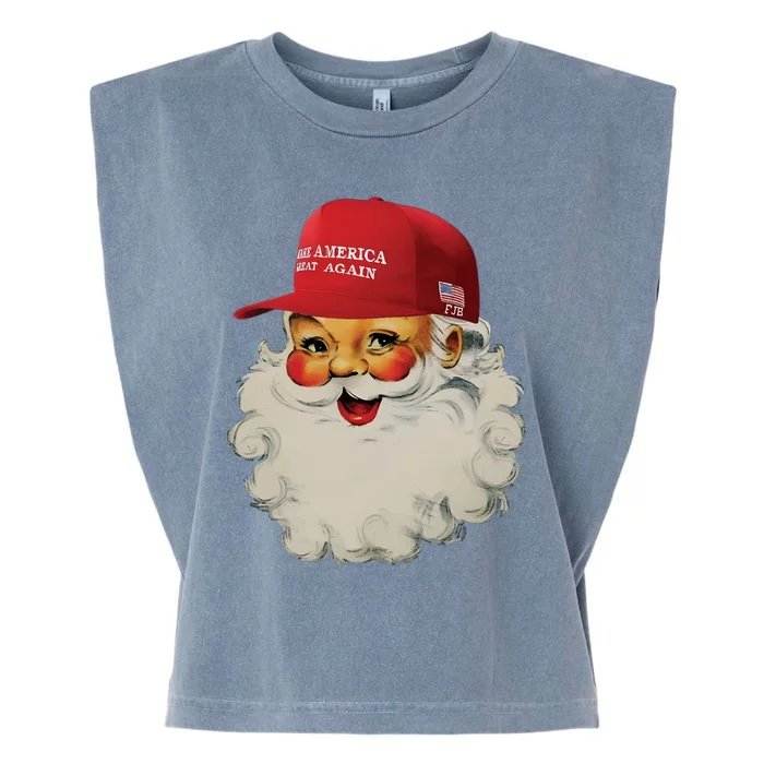 Trump Christmas Trump Maga Santa Garment-Dyed Women's Muscle Tee