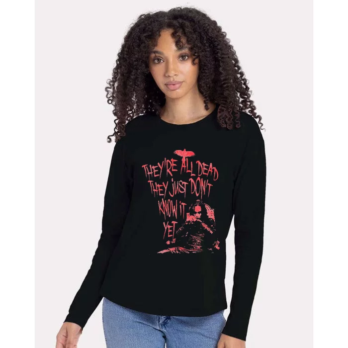 The Crow – Theyre All Dead Womens Cotton Relaxed Long Sleeve T-Shirt