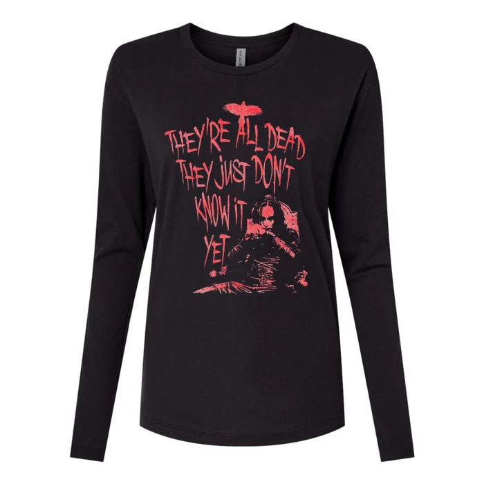 The Crow – Theyre All Dead Womens Cotton Relaxed Long Sleeve T-Shirt