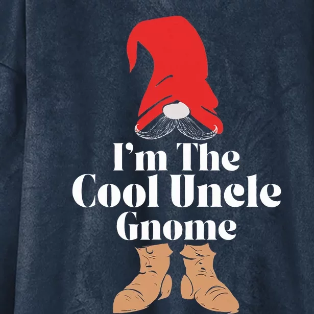 The Cool Uncle Gnome Matching Family Group Christmas Hooded Wearable Blanket