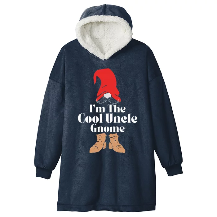 The Cool Uncle Gnome Matching Family Group Christmas Hooded Wearable Blanket