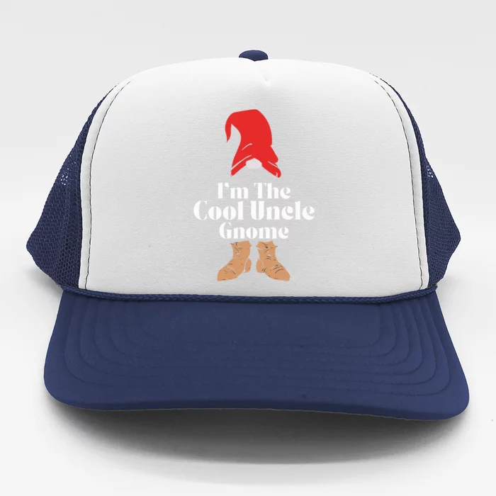 The Cool Uncle Gnome Matching Family Group Christmas Trucker Hat