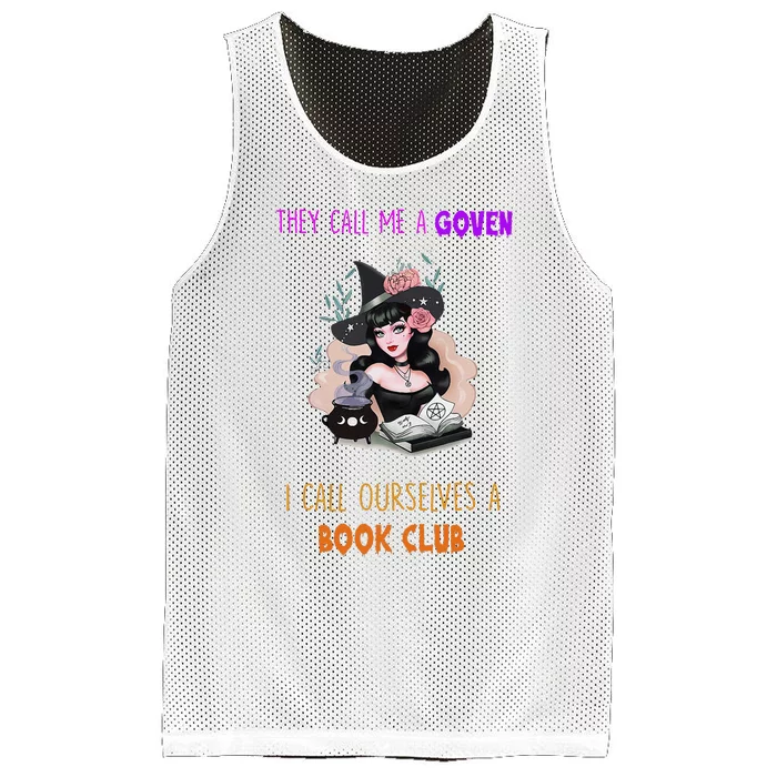 They Call Us A Goven We Call Ourselves A Book Club Witchy Mesh Reversible Basketball Jersey Tank