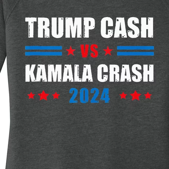 Trump Cash Vs Kamala Crash Women's Perfect Tri Tunic Long Sleeve Shirt