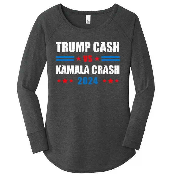 Trump Cash Vs Kamala Crash Women's Perfect Tri Tunic Long Sleeve Shirt