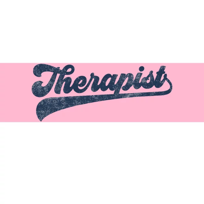 Therapist Cute Vintage Graphic Bumper Sticker