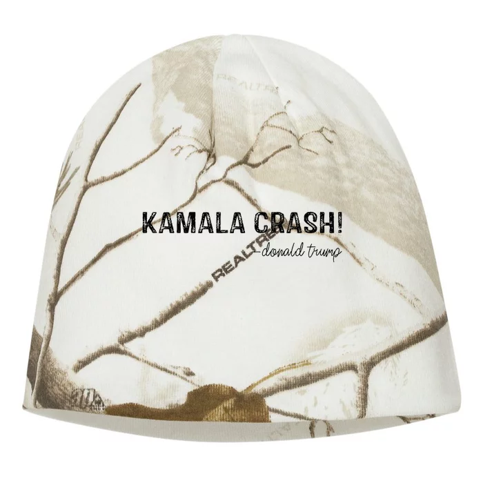 Trump Cash Vs Kamala Crash! Funny Trump 2024 Kati - Camo Knit Beanie