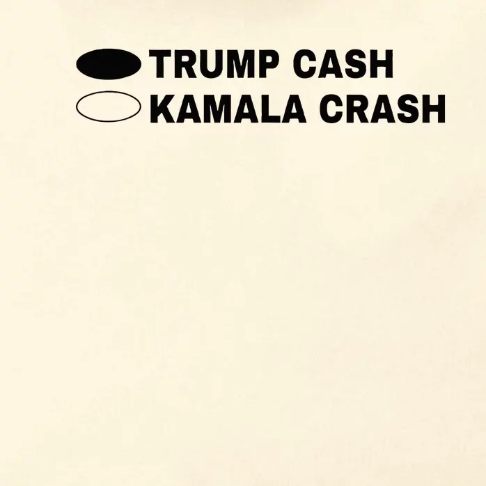 Trump Cash Vs Kamala Crash Funny Voting Zip Tote Bag