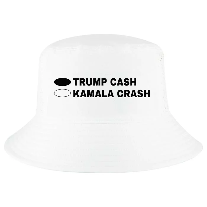 Trump Cash Vs Kamala Crash Funny Voting Cool Comfort Performance Bucket Hat