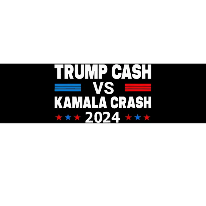 Trump Cash Vs Kamala Crash Bumper Sticker