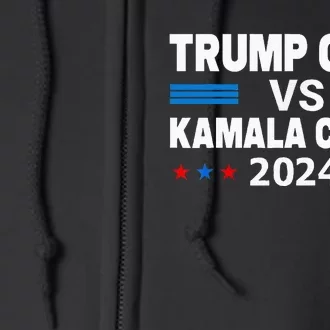 Trump Cash Vs Kamala Crash Full Zip Hoodie