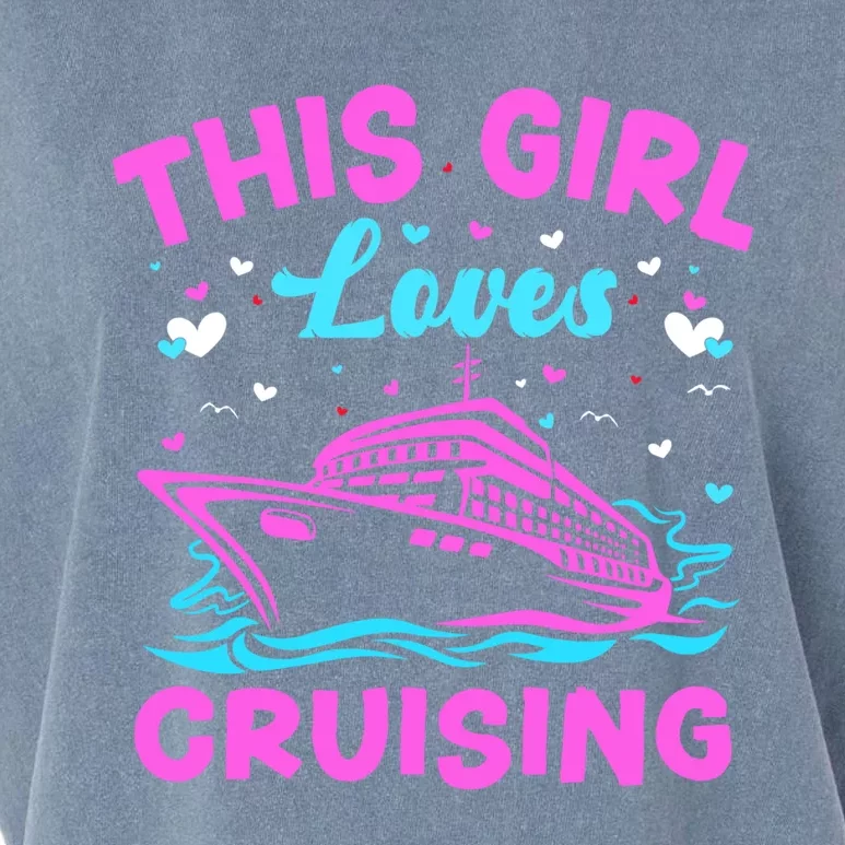 Trip Cruise Vacation This Loves Cruising Gift Garment-Dyed Women's Muscle Tee