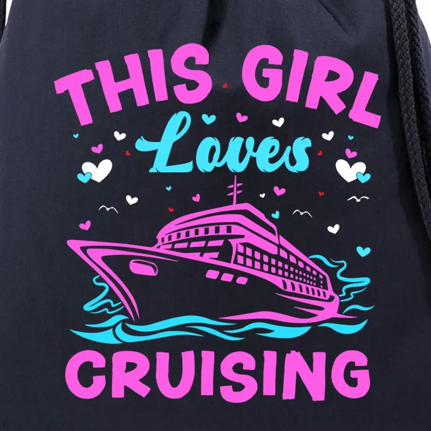 Trip Cruise Vacation This Loves Cruising Gift Drawstring Bag