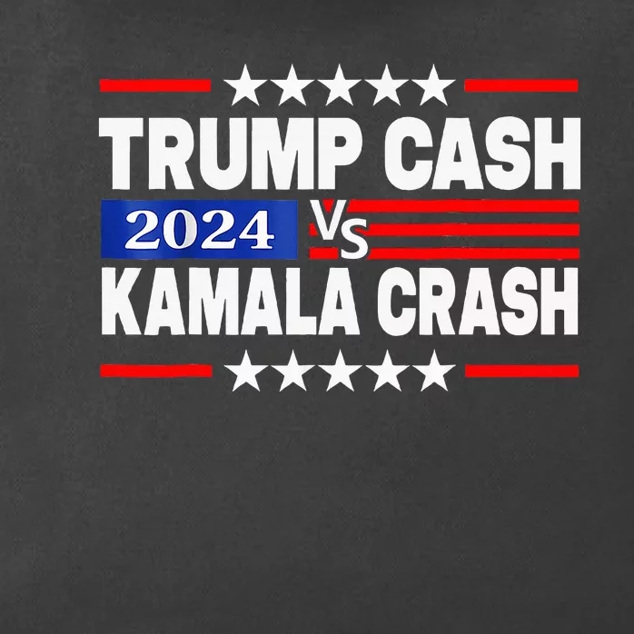 Trump Cash Vs Kamala Crash Zip Tote Bag