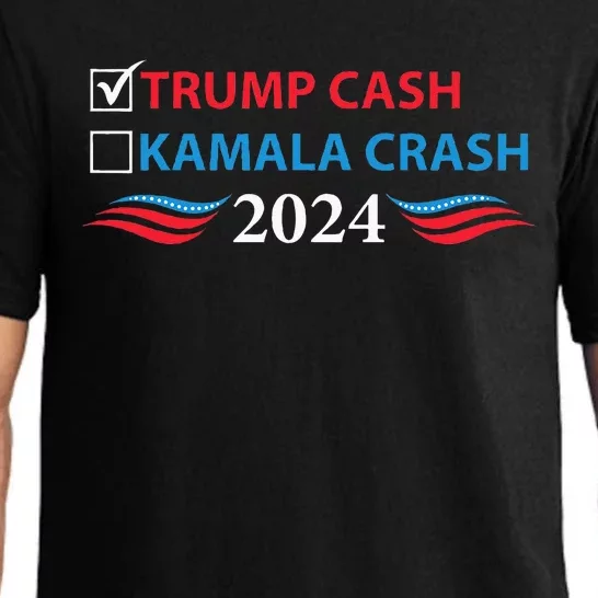 Trump Cash Vs Kamala Crash Pajama Set