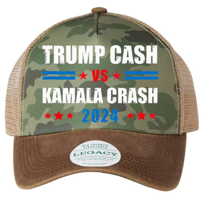 Trump Cash Vs Kamala Crash Legacy Tie Dye Trucker Hat