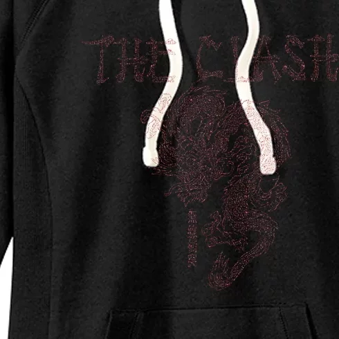 The C.L.A.S.H Vertical Chinese Dragon Women's Fleece Hoodie