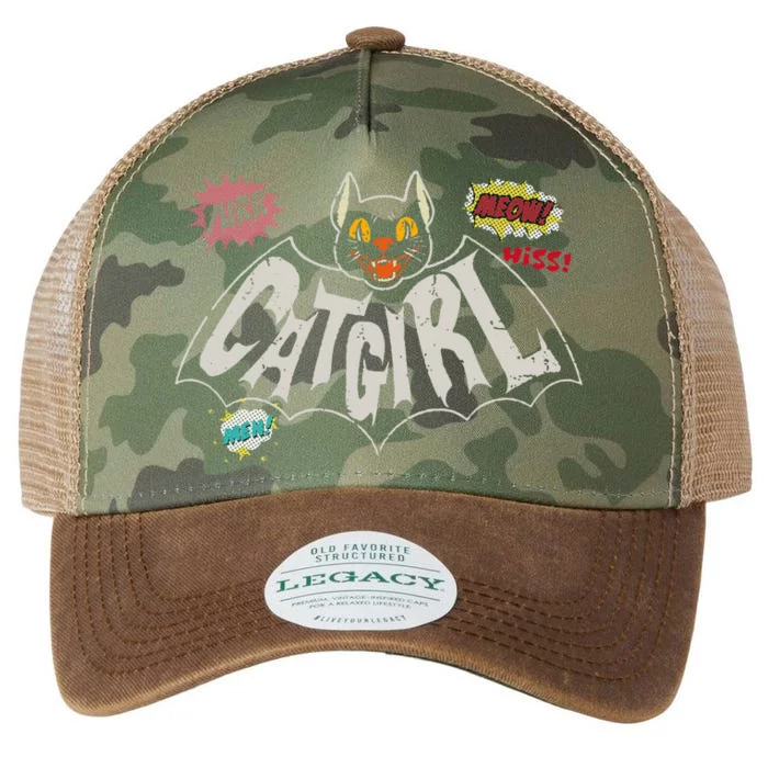 The Catgirl Vintage Legacy Tie Dye Trucker Hat