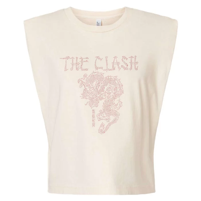 The C.L.A.S.H Vertical Chinese Dragon Garment-Dyed Women's Muscle Tee