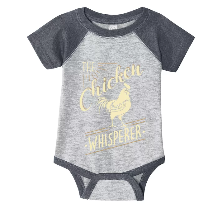 The Chicken Whisperer Funny Chicken Lover Farming Infant Baby Jersey Bodysuit