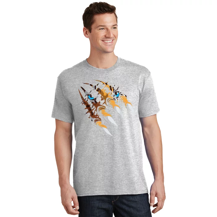 Tiger Claws Wildlife Zoologist Safari Zoo Lover Zookeeper T-Shirt