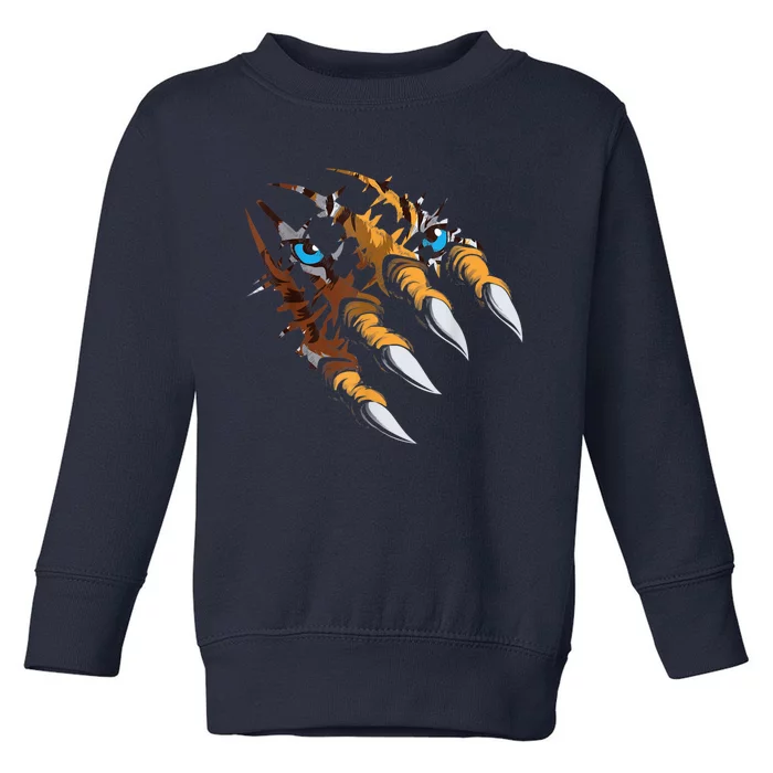 Tiger Claws Wildlife Zoologist Safari Zoo Lover Zookeeper Toddler Sweatshirt