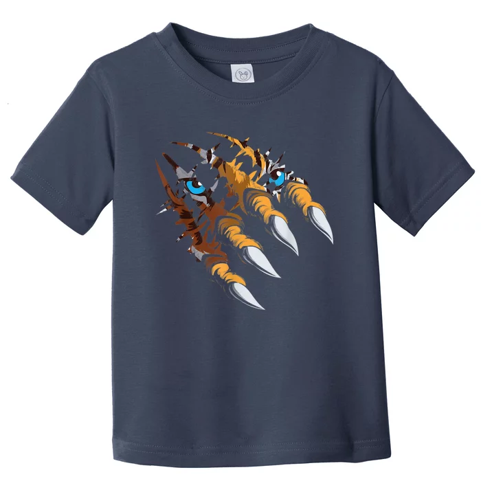 Tiger Claws Wildlife Zoologist Safari Zoo Lover Zookeeper Toddler T-Shirt