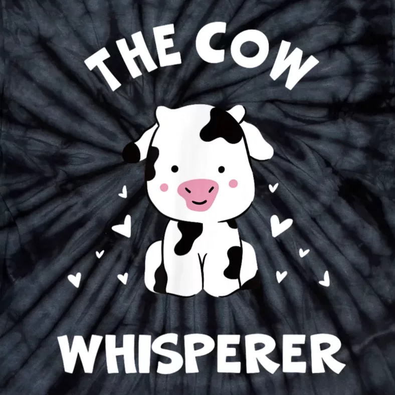 The Cow Whisperer Cute Black And White Resting Cow Tie-Dye T-Shirt