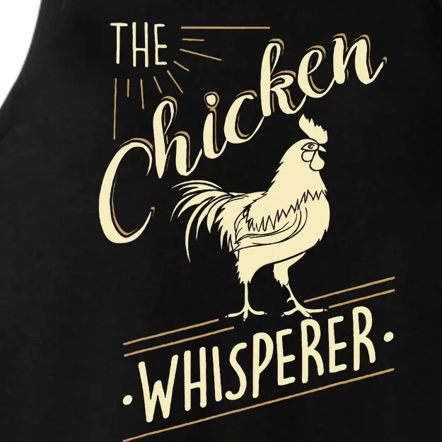 The Chicken Whisperer Funny Chicken Lover Farming Ladies Tri-Blend Wicking Tank