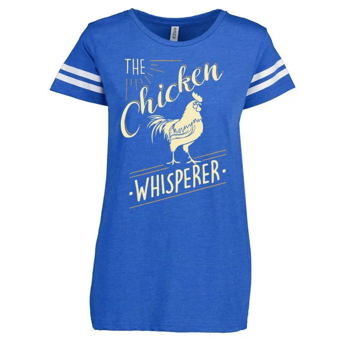 The Chicken Whisperer Funny Chicken Lover Farming Enza Ladies Jersey Football T-Shirt